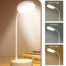 Luminária de Mesa LED Flexível com Dimmer de 3 Níveis, Alimentação USB, Proteção para os Olhos, Luz Quente e Branca, Perfeita para Casa, Escritório, Leitura e Estudos