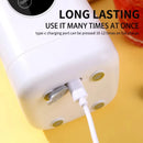 Liquidificador Elétrico Portátil Recarregável, Juicer USB, Mixer de Mão, Espremedor de Frutas com 12 Lâminas, Copo Triturador de Gelo