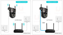 Câmera de Segurança Wi-Fi PTZ 4K 8MP com IA – Visão Dupla, Auto Tracking, Áudio Bidirecional e Monitoramento Outdoor via iCSee