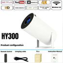 Projetor Portátil HY300 4K WiFi LED — Home Cinema 2026