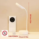 Luminária de Mesa LED Flexível com Dimmer de 3 Níveis, Alimentação USB, Proteção para os Olhos, Luz Quente e Branca, Perfeita para Casa, Escritório, Leitura e Estudos