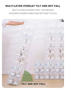 Caixas Organizadoras de Sapatos Transparentes (6 Peças), Empilháveis, Plástico, Prova de Poeira, Organizador de Tênis para Casa e Guarda-Roupa