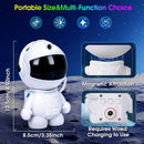 Projetor Astronauta Galáxia com 12 Filmes – Luminária LED Céu Estrelado para Quarto, Sala Gamer e Decoração