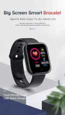 Smartwatch Y68/D20 Bluetooth – Monitor Fitness com Controle de Música, Notificações, Contador de Calorias e Rastreador de Atividades