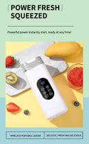 Liquidificador Elétrico Portátil Recarregável, Juicer USB, Mixer de Mão, Espremedor de Frutas com 12 Lâminas, Copo Triturador de Gelo