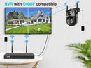 Câmera de Segurança Wi-Fi PTZ 4K 8MP com IA – Visão Dupla, Auto Tracking, Áudio Bidirecional e Monitoramento Outdoor via iCSee