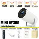 Projetor Portátil HY300 4K WiFi LED — Home Cinema 2026