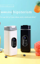 Liquidificador Elétrico Portátil Recarregável, Juicer USB, Mixer de Mão, Espremedor de Frutas com 12 Lâminas, Copo Triturador de Gelo