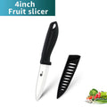 Conjunto de Facas de Cerâmica (3, 4, 5 e 6 polegadas), Faca de Chef, Faca Utilitária, Faca Serrilhada para Pão e Faca de Descascar – Lâmina de Zircônia para Cozinha
