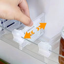 Divisor Ajustável para Espaço de Geladeira (6/12 unidades), Organizador Expansível para Bebidas e Molhos, Otimiza o Espaço da Geladeira e Mantém Tudo Organizado