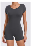 Macacão Esportivo Feminino (Jumpsuit), Conjunto Fitness com Bojo, Roupa Esportiva 2025 para Academia, Yoga e Treino