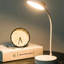 Luminária de Mesa LED Flexível com Dimmer de 3 Níveis, Alimentação USB, Proteção para os Olhos, Luz Quente e Branca, Perfeita para Casa, Escritório, Leitura e Estudos