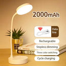 Luminária de Mesa LED Flexível com Dimmer de 3 Níveis, Alimentação USB, Proteção para os Olhos, Luz Quente e Branca, Perfeita para Casa, Escritório, Leitura e Estudos