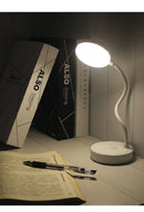 Luminária de Mesa LED Flexível com Dimmer de 3 Níveis, Alimentação USB, Proteção para os Olhos, Luz Quente e Branca, Perfeita para Casa, Escritório, Leitura e Estudos