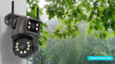Câmera de Segurança Wi-Fi PTZ 4K 8MP com IA – Visão Dupla, Auto Tracking, Áudio Bidirecional e Monitoramento Outdoor via iCSee
