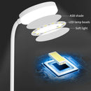 Luminária de Mesa LED Flexível com Dimmer de 3 Níveis, Alimentação USB, Proteção para os Olhos, Luz Quente e Branca, Perfeita para Casa, Escritório, Leitura e Estudos