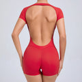 Macacão Esportivo Feminino (Jumpsuit), Conjunto Fitness com Bojo, Roupa Esportiva 2025 para Academia, Yoga e Treino