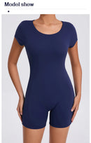 Macacão Esportivo Feminino (Jumpsuit), Conjunto Fitness com Bojo, Roupa Esportiva 2025 para Academia, Yoga e Treino