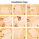 Caixas Organizadoras de Sapatos Transparentes (6 Peças), Empilháveis, Plástico, Prova de Poeira, Organizador de Tênis para Casa e Guarda-Roupa