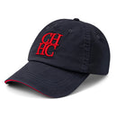 Boné de Baseball Casual Bordado “CH”, Boné de Algodão Estilo Dad Hat Ajustável, Respirável, Proteção Solar para Esportes ao Ar Livre