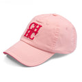 Boné de Baseball Casual Bordado “CH”, Boné de Algodão Estilo Dad Hat Ajustável, Respirável, Proteção Solar para Esportes ao Ar Livre