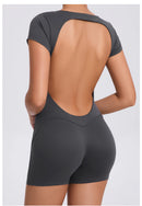 Macacão Esportivo Feminino (Jumpsuit), Conjunto Fitness com Bojo, Roupa Esportiva 2025 para Academia, Yoga e Treino
