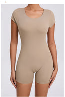 Macacão Esportivo Feminino (Jumpsuit), Conjunto Fitness com Bojo, Roupa Esportiva 2025 para Academia, Yoga e Treino
