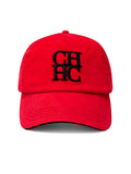 Boné de Baseball Casual Bordado “CH”, Boné de Algodão Estilo Dad Hat Ajustável, Respirável, Proteção Solar para Esportes ao Ar Livre