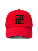 Boné de Baseball Casual Bordado “CH”, Boné de Algodão Estilo Dad Hat Ajustável, Respirável, Proteção Solar para Esportes ao Ar Livre