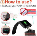 Smartwatch Y68/D20 Bluetooth – Monitor Fitness com Controle de Música, Notificações, Contador de Calorias e Rastreador de Atividades