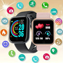 Smartwatch Y68/D20 Bluetooth – Monitor Fitness com Controle de Música, Notificações, Contador de Calorias e Rastreador de Atividades
