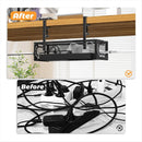 Organizador de Cabos Under Desk – Bandeja para Gerenciamento de Fios e Cabos com Design Clean para Mesa e Escritório