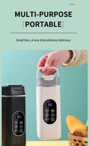 Liquidificador Elétrico Portátil Recarregável, Juicer USB, Mixer de Mão, Espremedor de Frutas com 12 Lâminas, Copo Triturador de Gelo