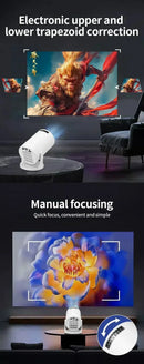 Projetor Portátil HY300 4K WiFi LED — Home Cinema 2026