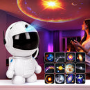 Projetor Astronauta Galáxia com 12 Filmes – Luminária LED Céu Estrelado para Quarto, Sala Gamer e Decoração