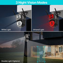 Câmera de Segurança Wi-Fi PTZ 4K 8MP com IA – Visão Dupla, Auto Tracking, Áudio Bidirecional e Monitoramento Outdoor via iCSee