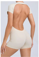 Macacão Esportivo Feminino (Jumpsuit), Conjunto Fitness com Bojo, Roupa Esportiva 2025 para Academia, Yoga e Treino